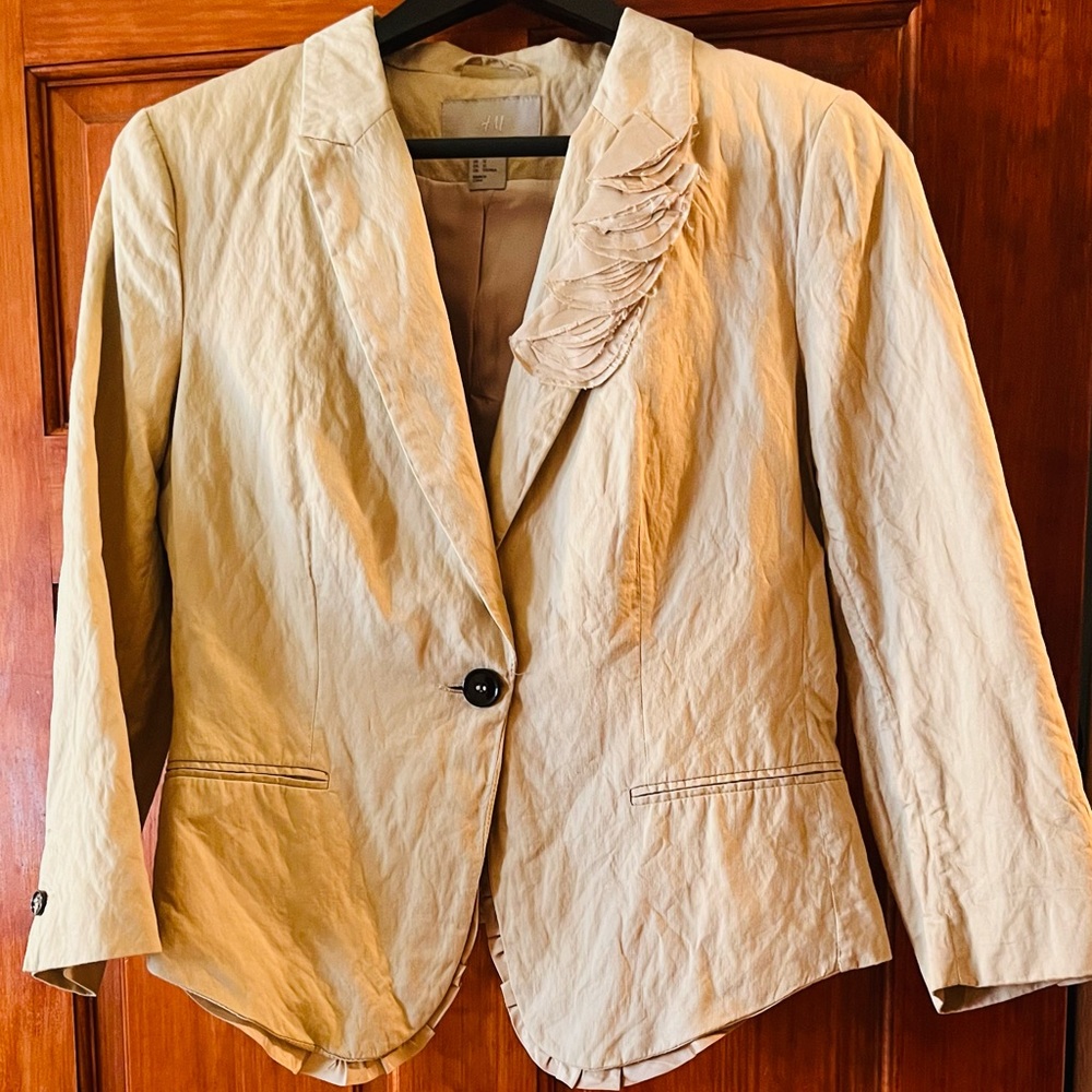 Beige Wrinkle Jacket